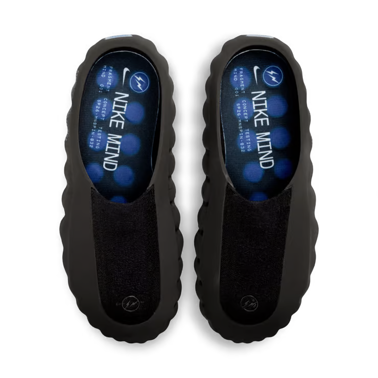 Nike Mind 001 Slide x Fragment - Black/Blue - COP MIND